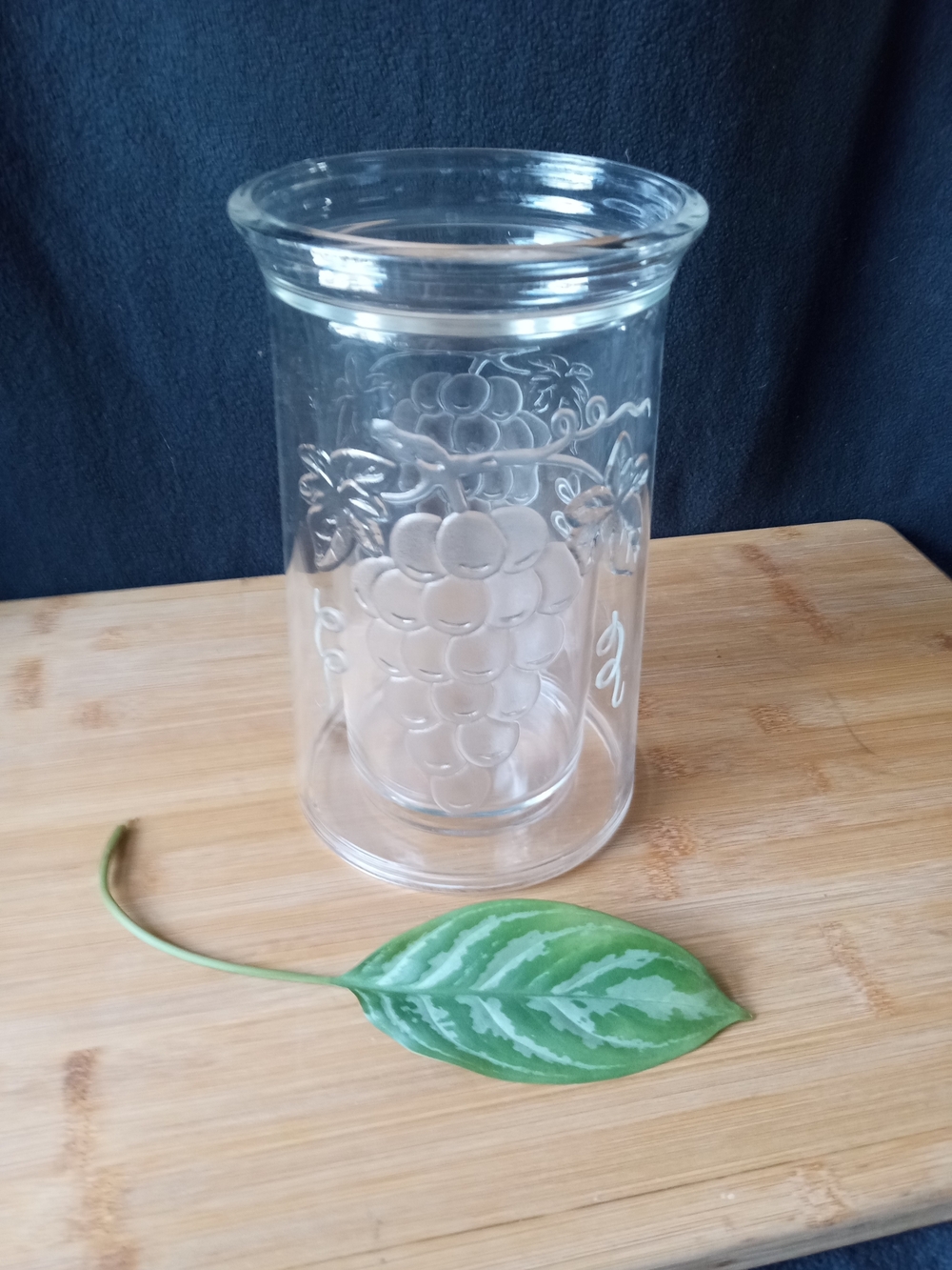 WINE COOLER CLEAR ACRYLIC PRODYNE JUBILEE Iceless Double Walled Grapevine Design